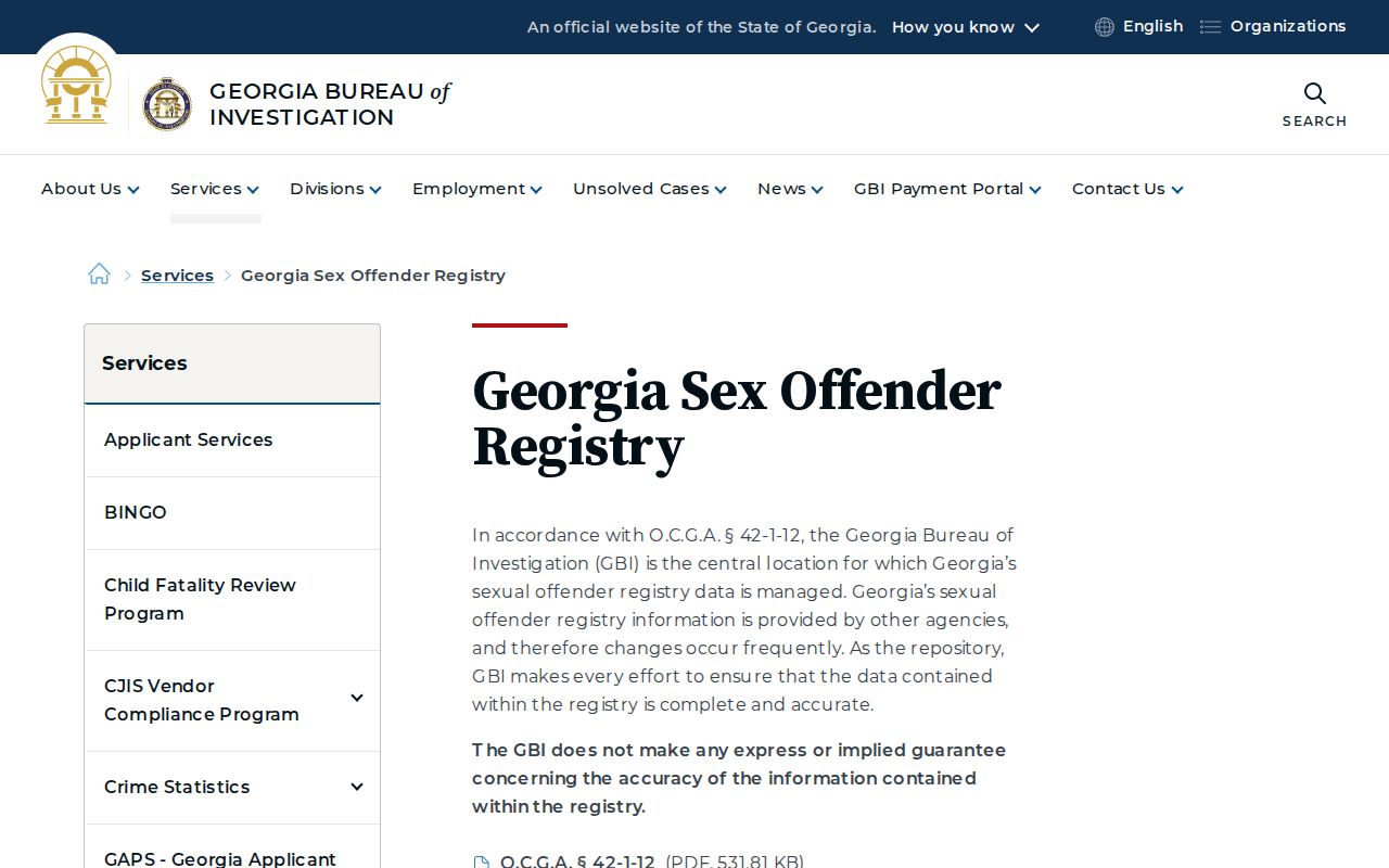 Alpharetta people search Georgia sex offender registry